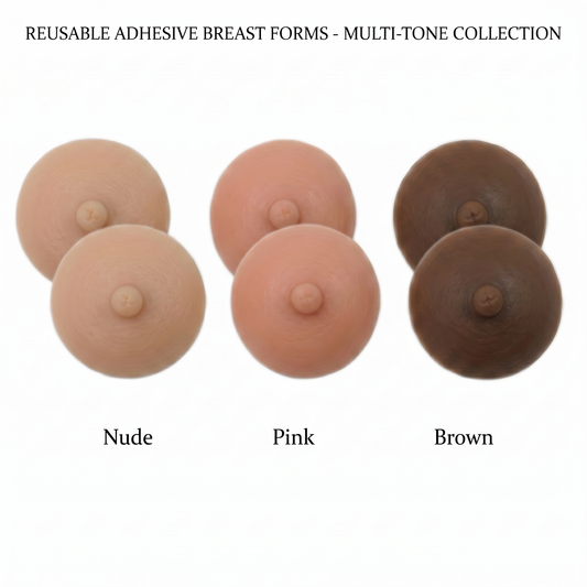Envy Body Shop Realistic Adhesive Transform Silicone Breast Form Perky Nipples