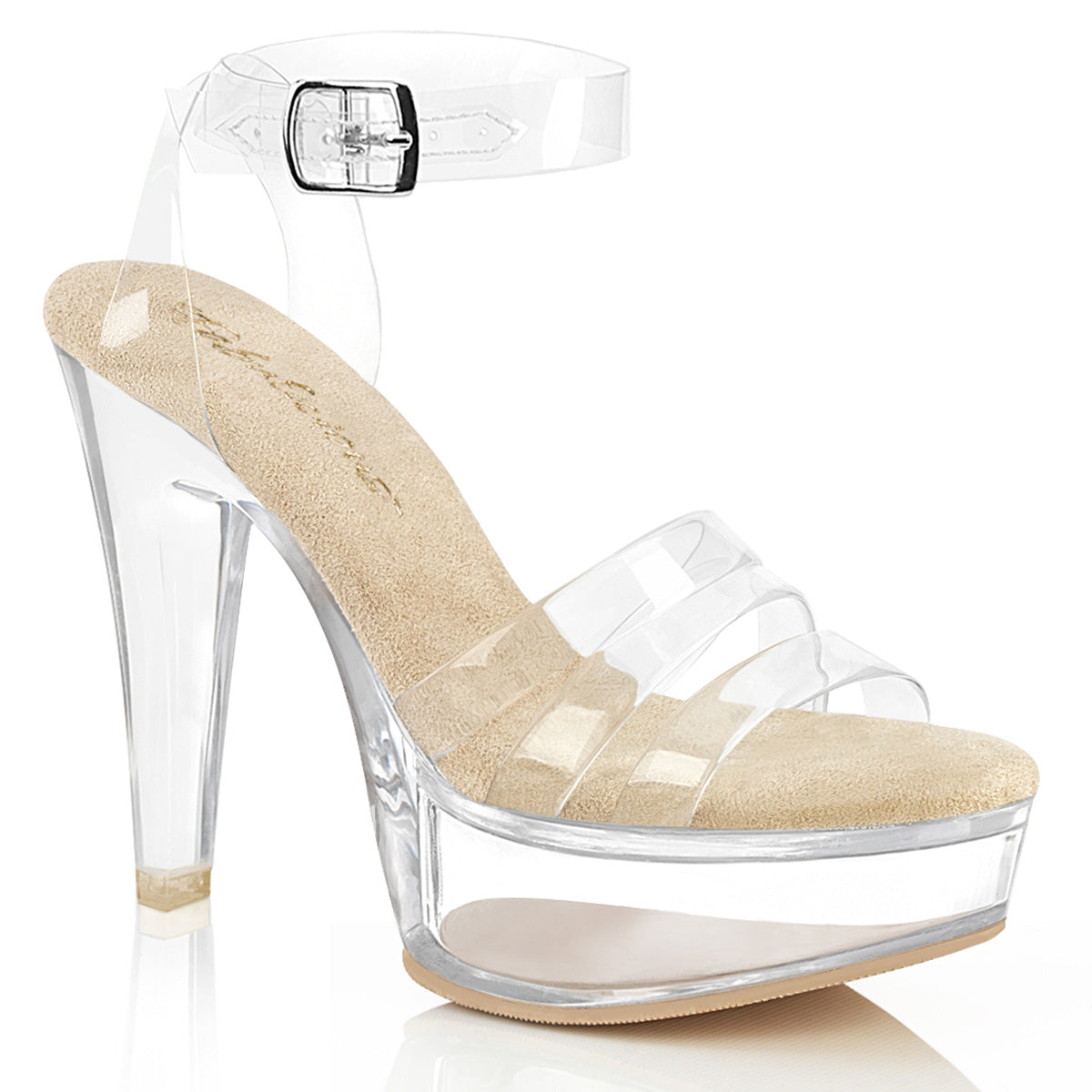 MARTINI-505 5" Heel, 1 3/4" PF Wrap Around Ankle Strap Sandal