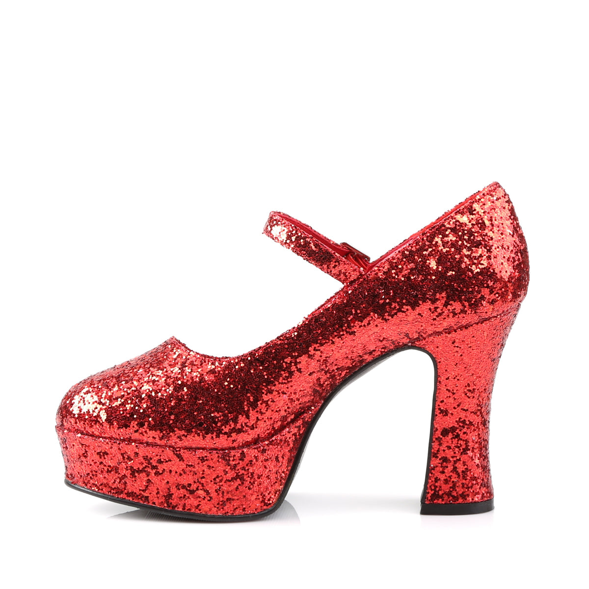 MARYJANE-50G *4" Heel, 1 1/2" PF, Heel Mary Jane Pump w/Glitter