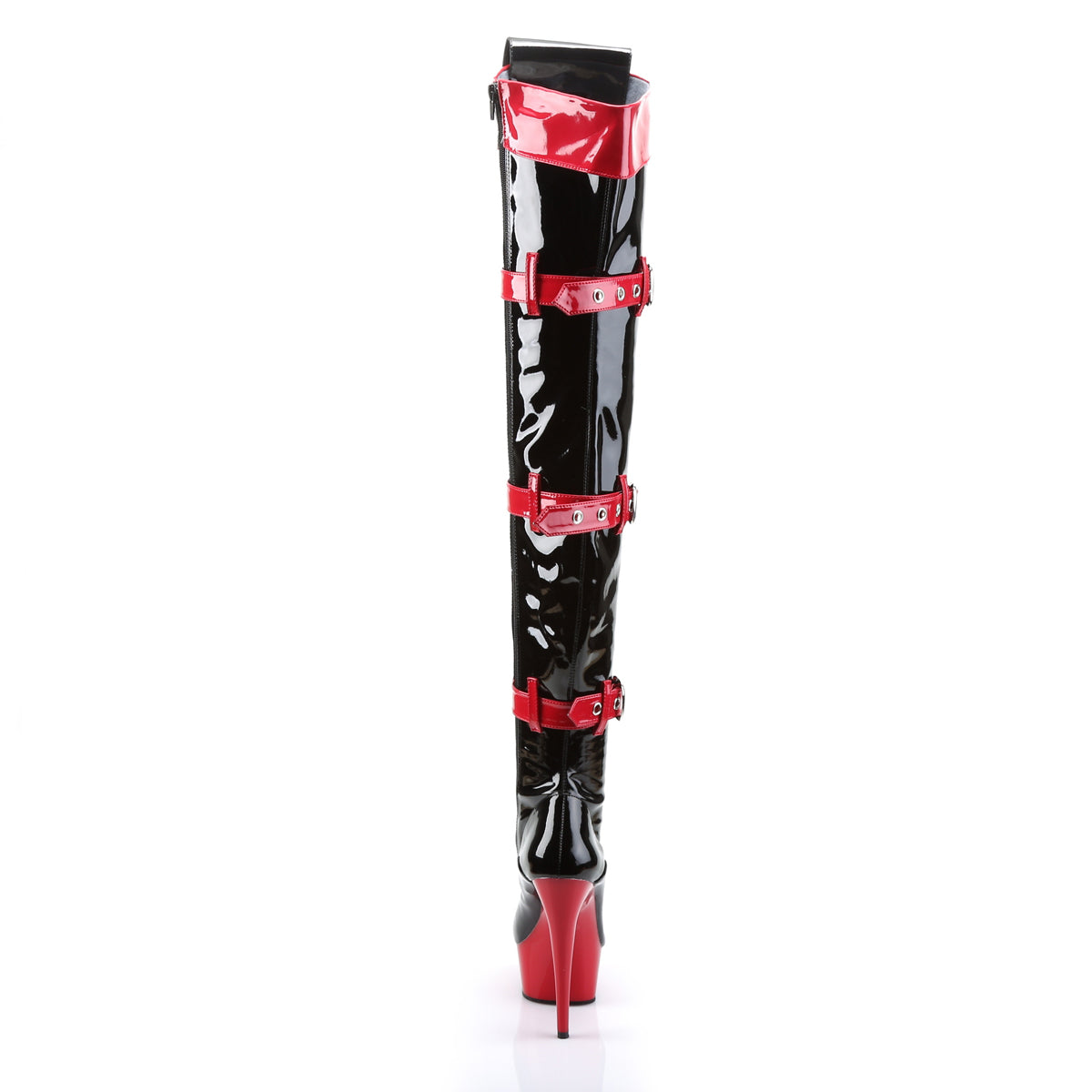 MEDIC-3028 *6" Stiletto Heel, 1 3/4" PF 3 Buckle Strap Nurse Thigh BT