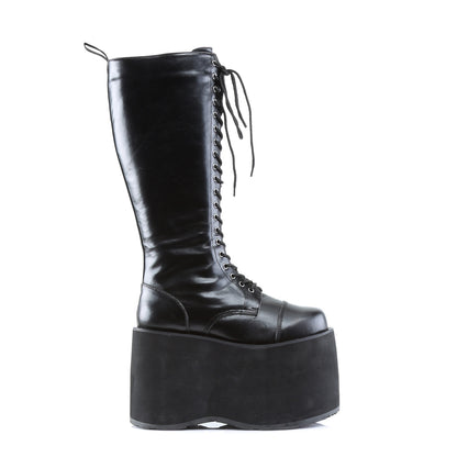 MEGA-602 5 3/4" Goth Punk Cyber PF Lace Up Knee BT W/ Zipper