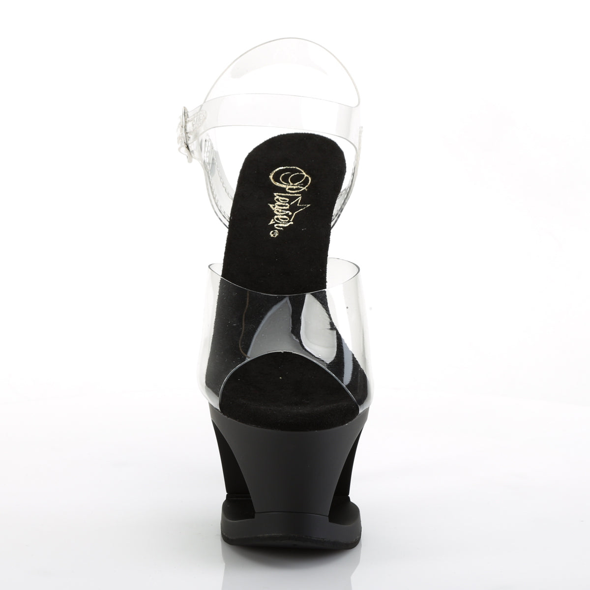 MOON-708SK *7" Heel, 2 3/4" Cut-Out PF Ankle Strap Sandal