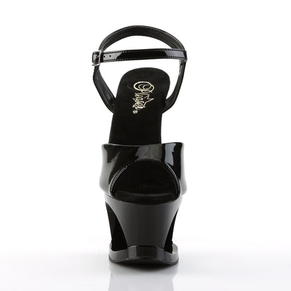 MOON-709 *7" Heel, 2 3/4" Cut-Out PF Ankle Strap Sandal