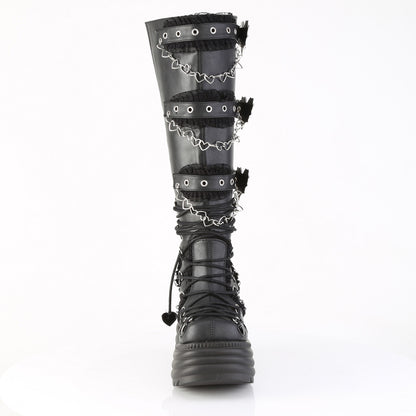 MORTE-215 4 1/2" Platform Knee High Boot, Inside Zip
