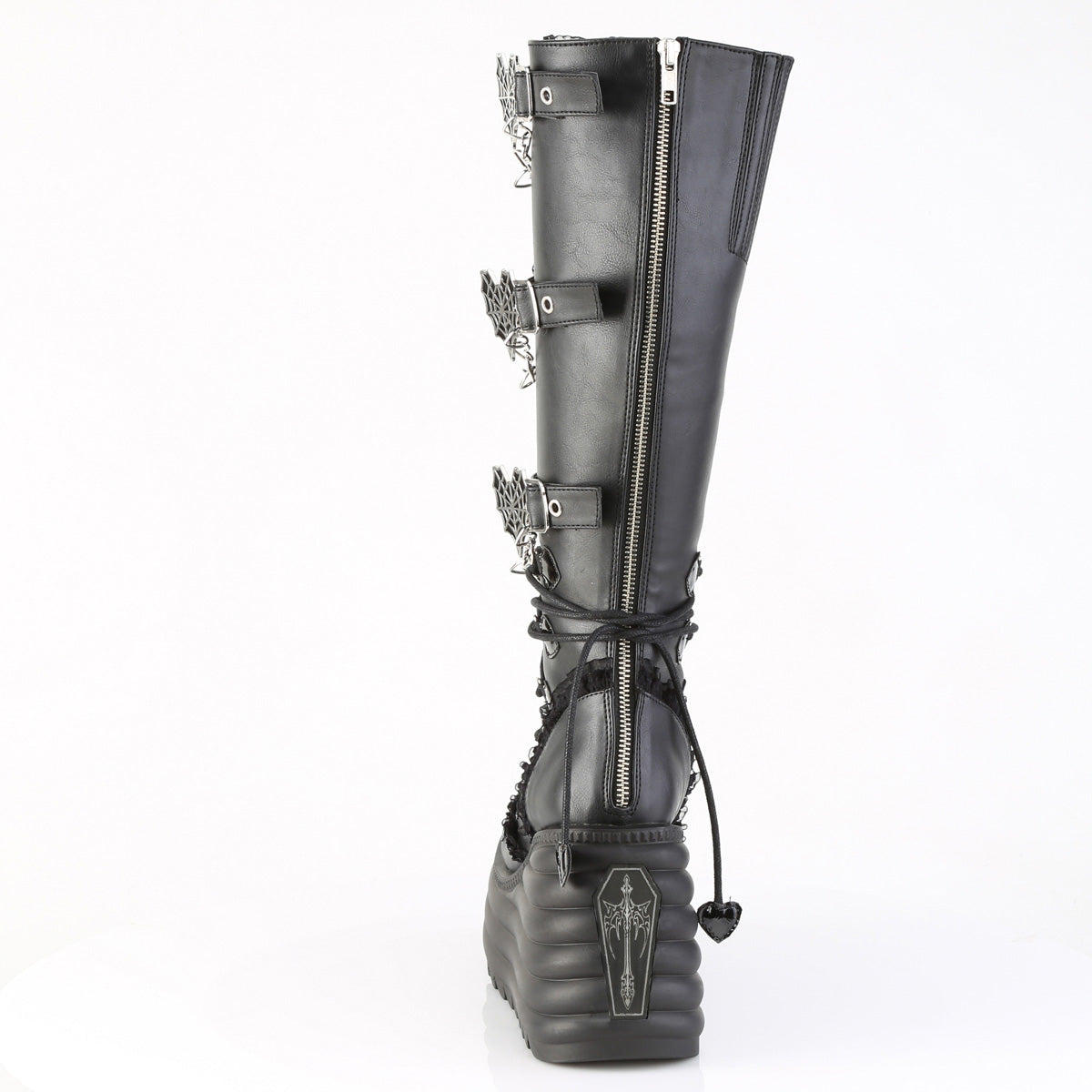 MORTE-215 4 1/2" Platform Knee High Boot, Inside Zip
