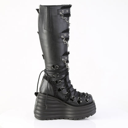 MORTE-215 4 1/2" Platform Knee High Boot, Inside Zip
