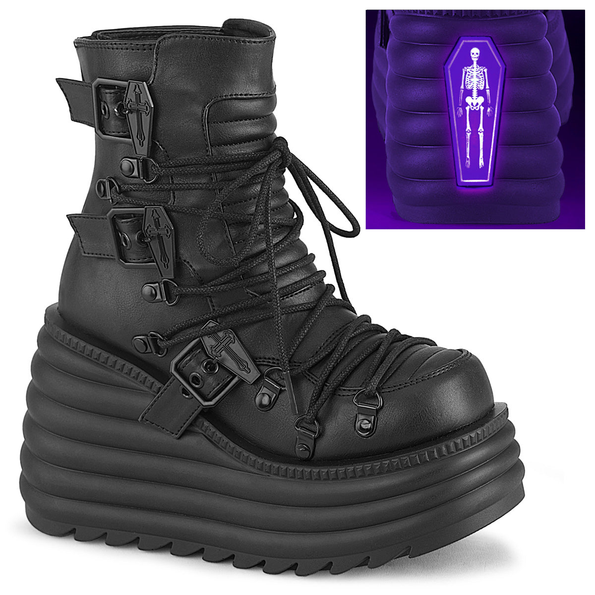 MORTE-68 4 1/2" Platform Ankle Boot, Back Zip