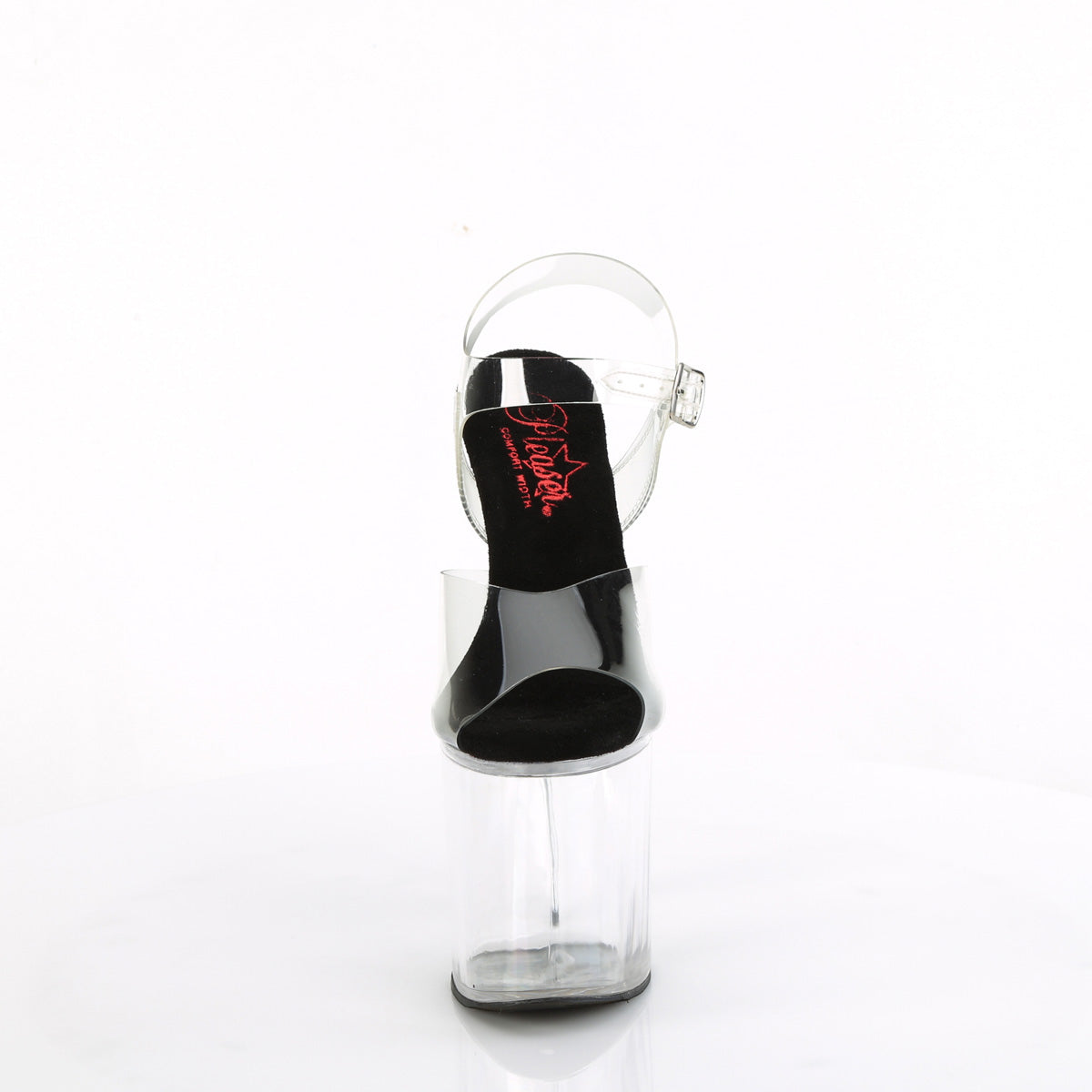 NAUGHTY-808 8" Heel, 4" PF Comfort Width Ankle Strap Sandal