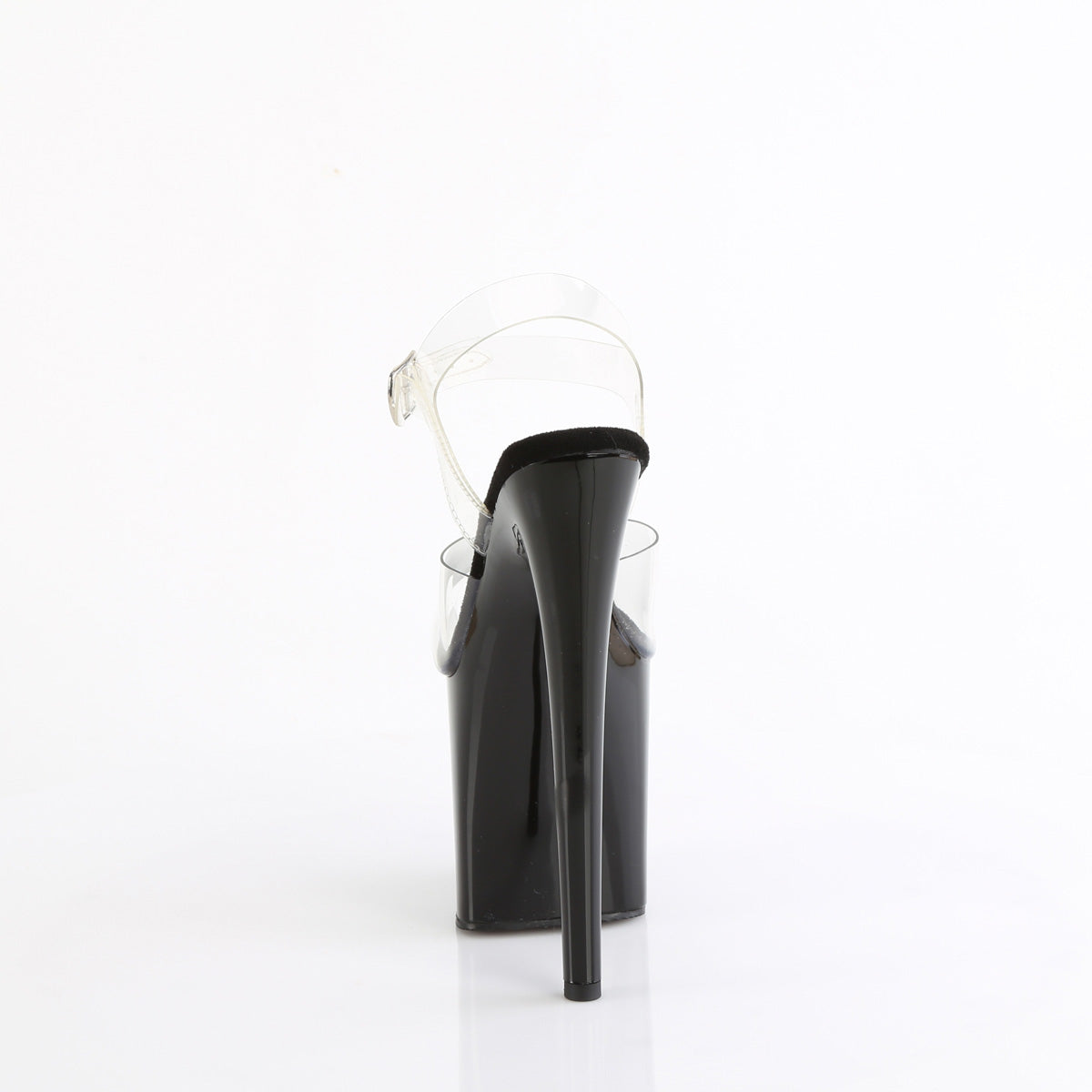 NAUGHTY-808 8" Heel, 4" PF Comfort Width Ankle Strap Sandal