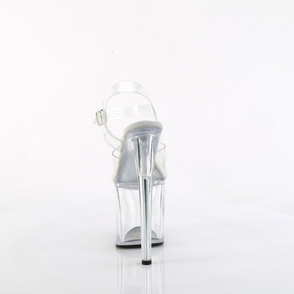 NAUGHTY-808 8" Heel, 4" PF Comfort Width Ankle Strap Sandal