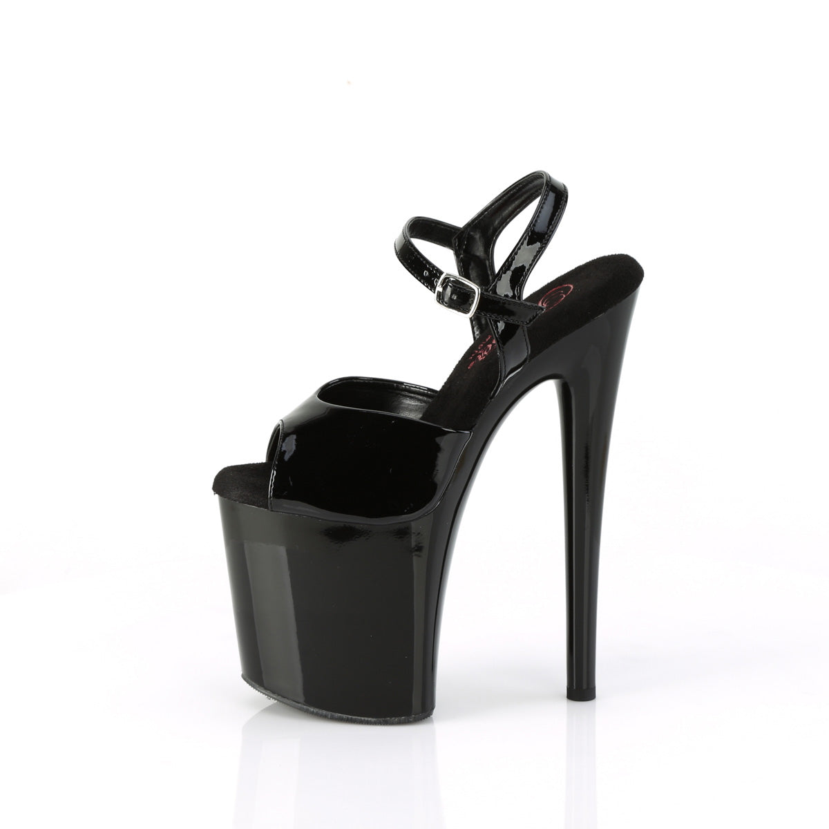 NAUGHTY-809 8" Heel, 4" PF Ankle Strap Sandal