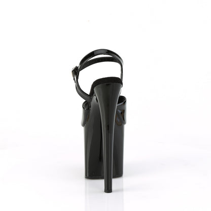 NAUGHTY-809 8" Heel, 4" PF Ankle Strap Sandal