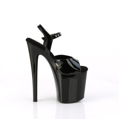 NAUGHTY-809 8" Heel, 4" PF Ankle Strap Sandal