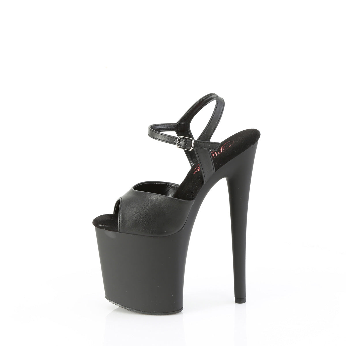 NAUGHTY-809 *8" Heel, 4" PF Comfort Width Ankle Strap Sandal