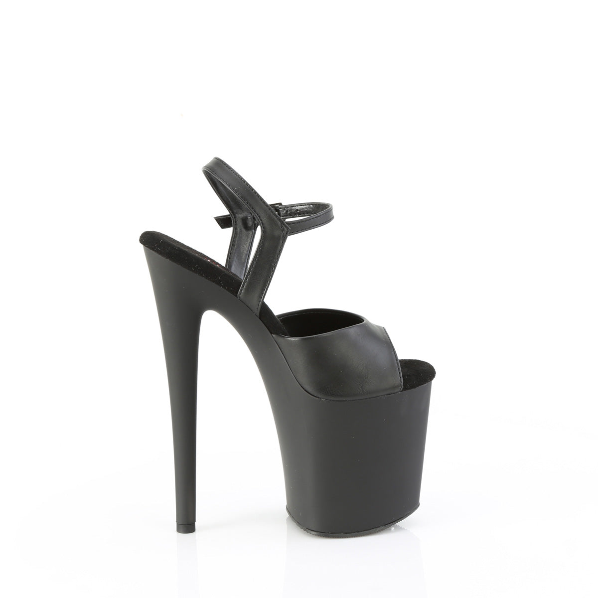 NAUGHTY-809 *8" Heel, 4" PF Comfort Width Ankle Strap Sandal