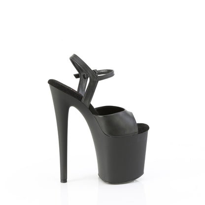 NAUGHTY-809 *8" Heel, 4" PF Comfort Width Ankle Strap Sandal