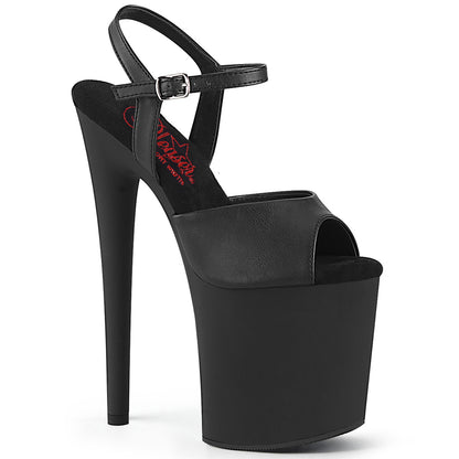 NAUGHTY-809 8" Heel, 4" PF Ankle Strap Sandal