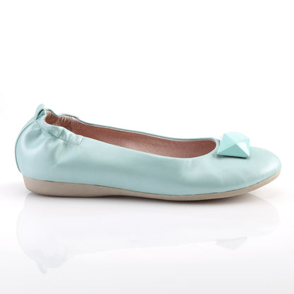 OLIVE-08 *Round Toe Foldable Flats W/ Geometric Adornment
