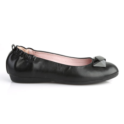 OLIVE-08 *Round Toe Foldable Flats W/ Geometric Adornment