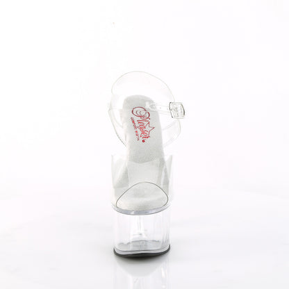 PASSION-708 7" Heel, 2 3/4" PF Comfort Width Ankle Strap Sandal