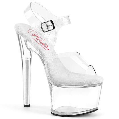 PASSION-708 7" Heel, 2 3/4" PF Comfort Width Ankle Strap Sandal