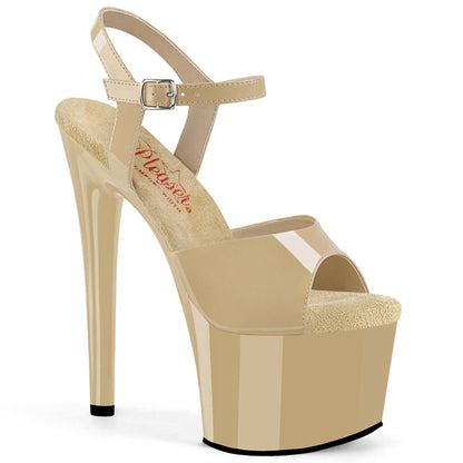 PASSION-709 7" Heel, 2 3/4" PF Ankle Strap Sandal