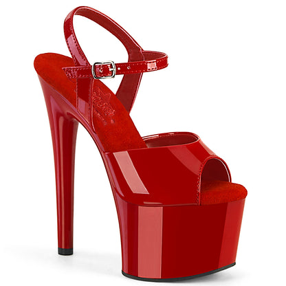 PASSION-709 *7" Heel, 2 3/4" PF Comfort Width Ankle Strap Sandal
