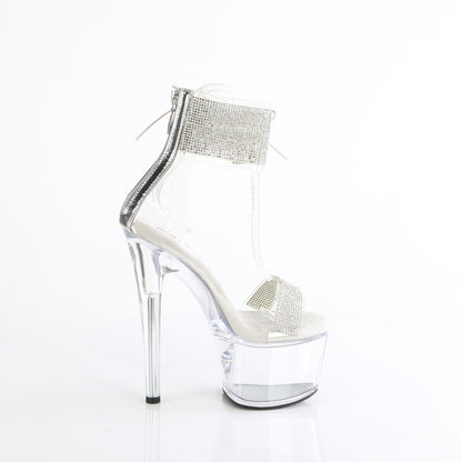 PASSION-727RS *7" Heel, 2 3/4" PF RS Embellished Ankle Cuff Sandal, Back