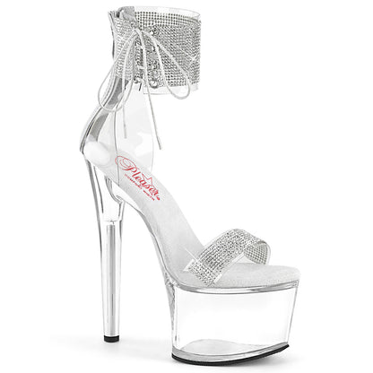 PASSION-727RS *7" Heel, 2 3/4" PF RS Embellished Ankle Cuff Sandal, Back