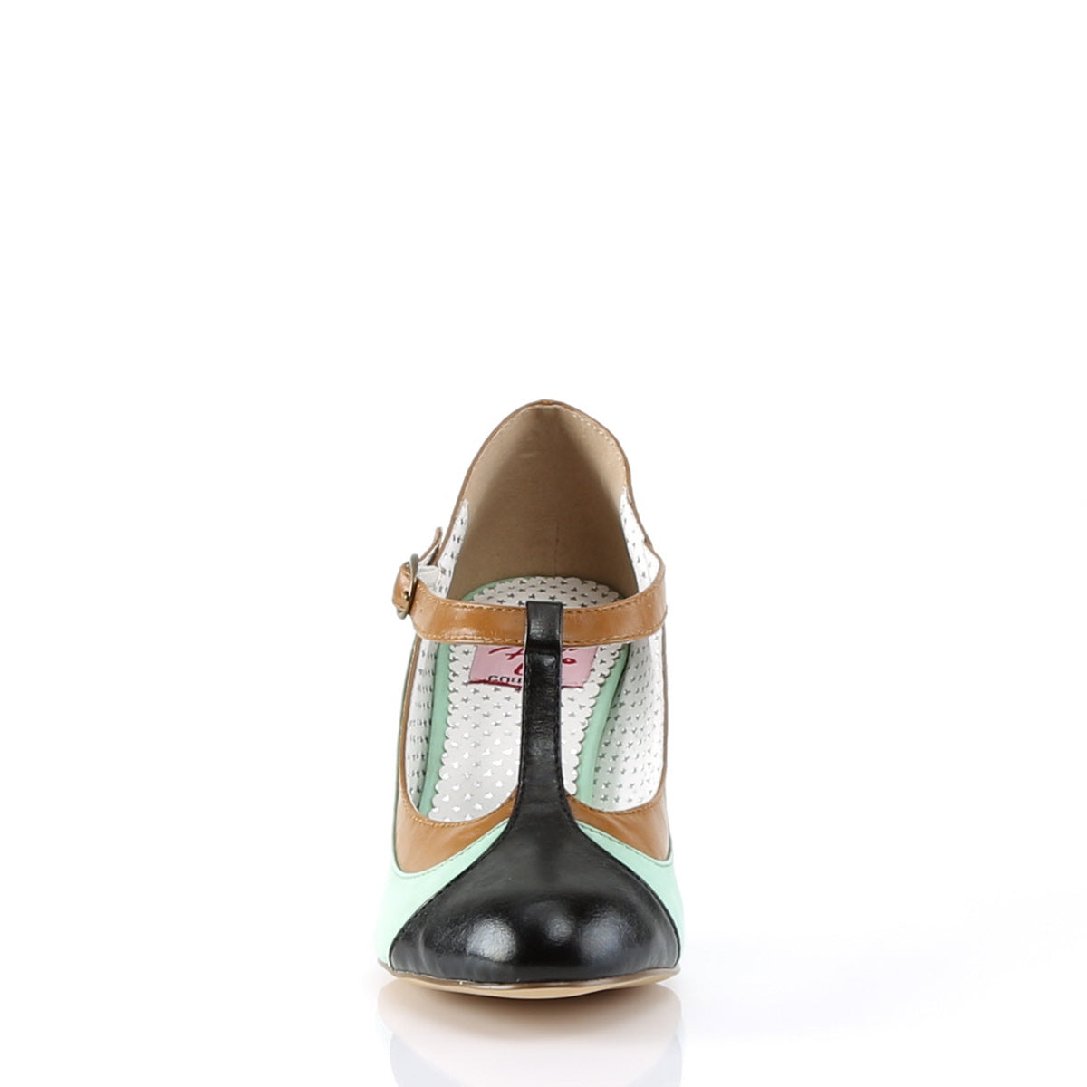 PEACH-03 *3" Heel T-Strap Pump