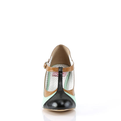 PEACH-03 *3" Heel T-Strap Pump