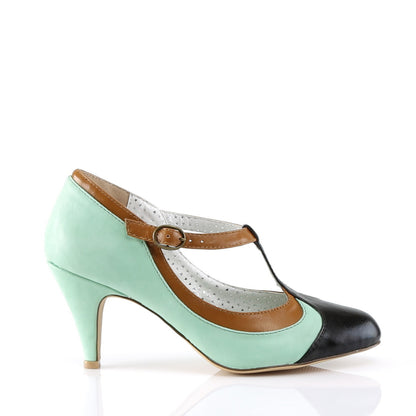 PEACH-03 *3" Heel T-Strap Pump