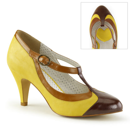 PEACH-03 *3" Heel T-Strap Pump