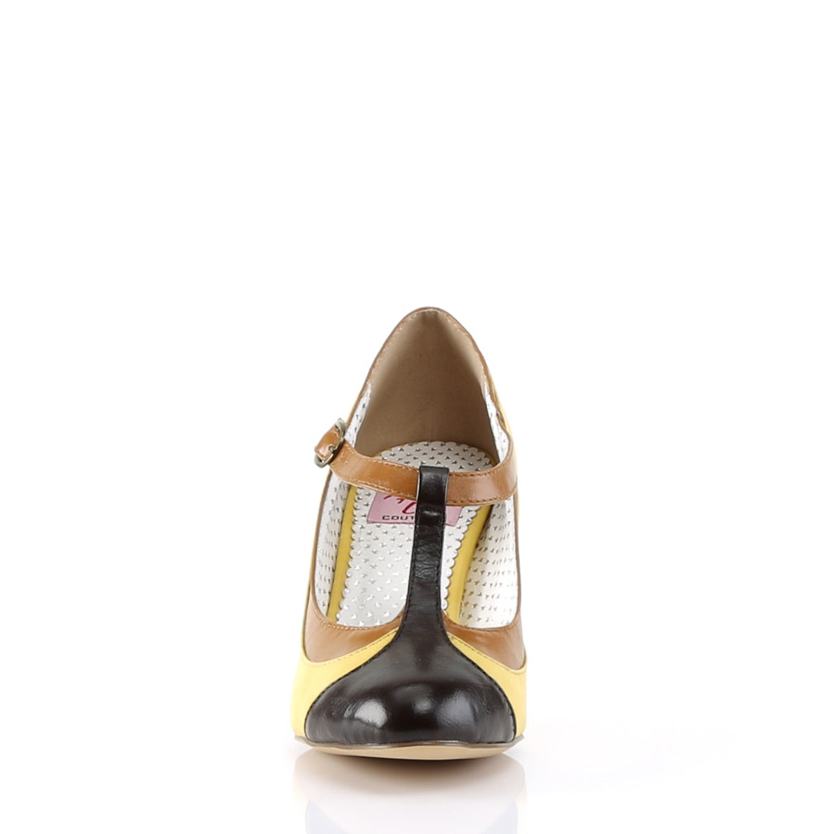 PEACH-03 *3" Heel T-Strap Pump