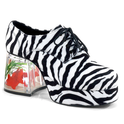PIMP-02 3 1/2" Heel, 1 1/2" PF Men's Disco Platform w/Floating Fish