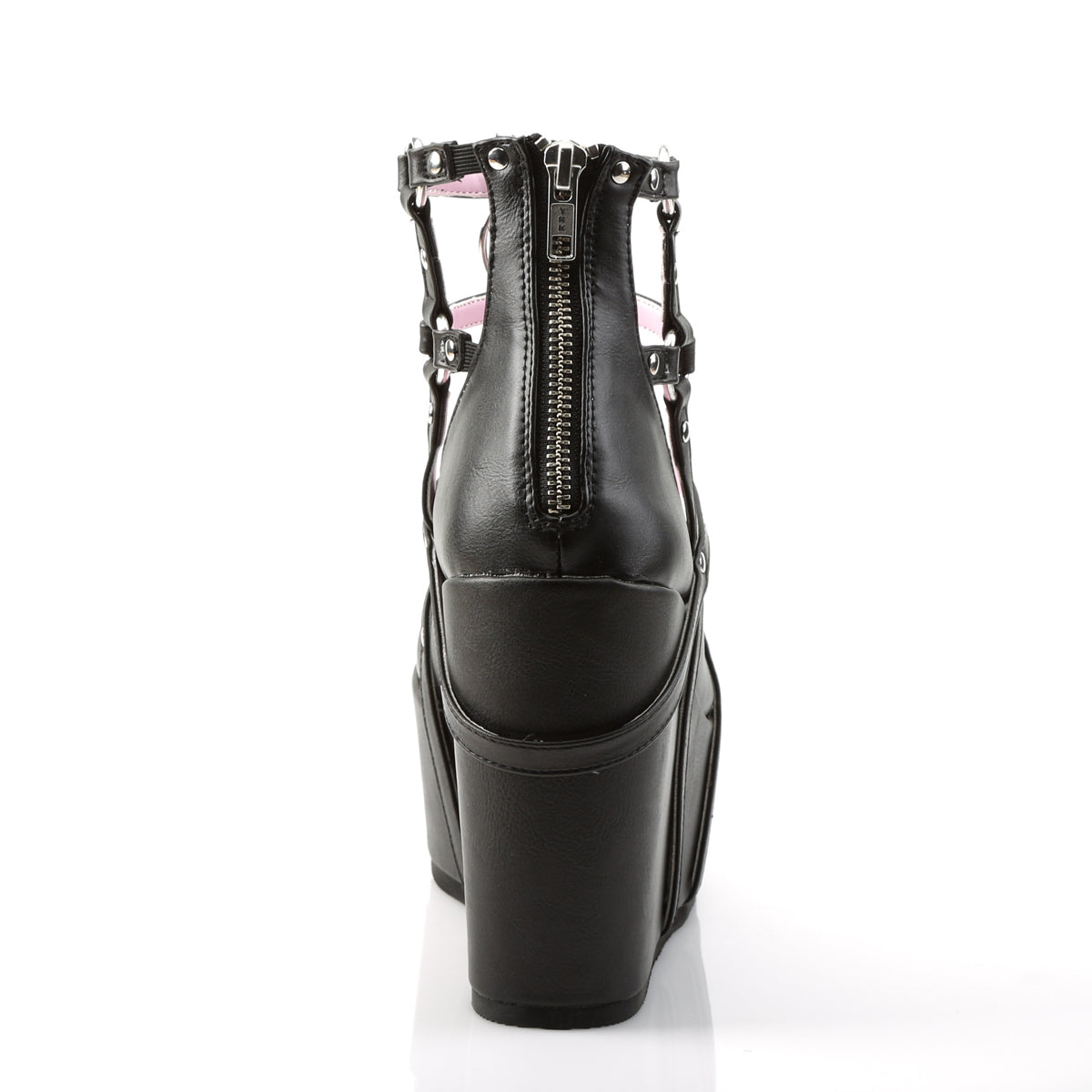 POISON-25-1 5" Wedge PF Cage Bootie, Back Metal Zip