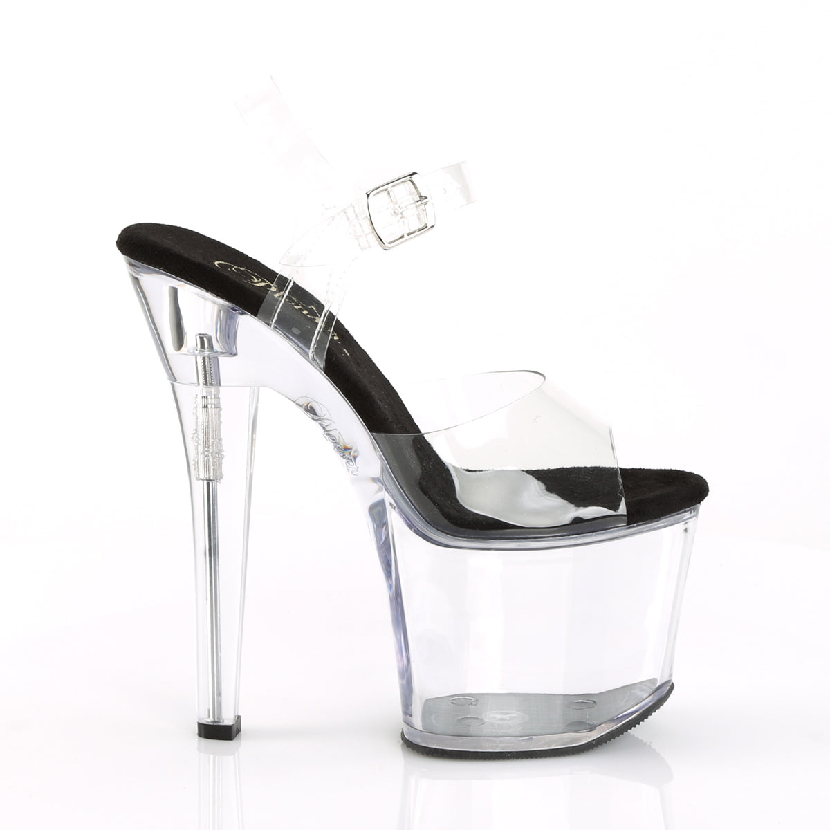RADIANT-708 7" Heel, 3 1/4" PF Ankle Strap Sandal