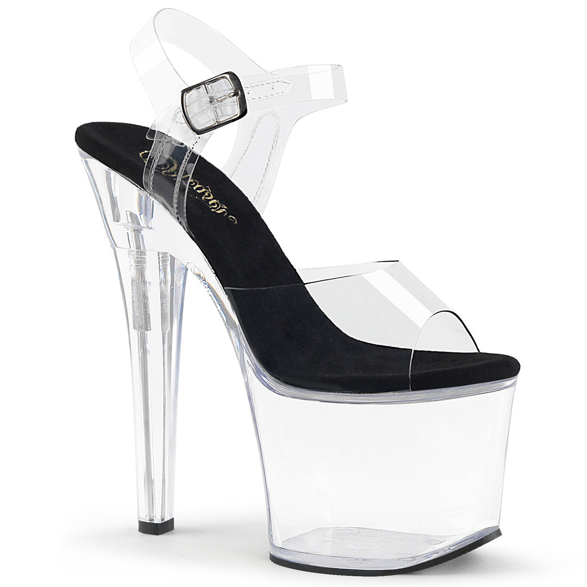 RADIANT-708 7" Heel, 3 1/4" PF Ankle Strap Sandal