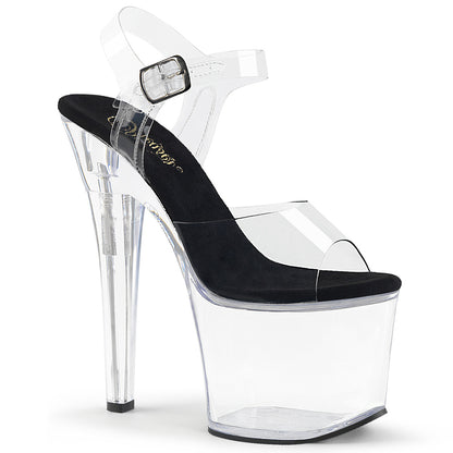 RADIANT-708 7" Heel, 3 1/4" PF Ankle Strap Sandal