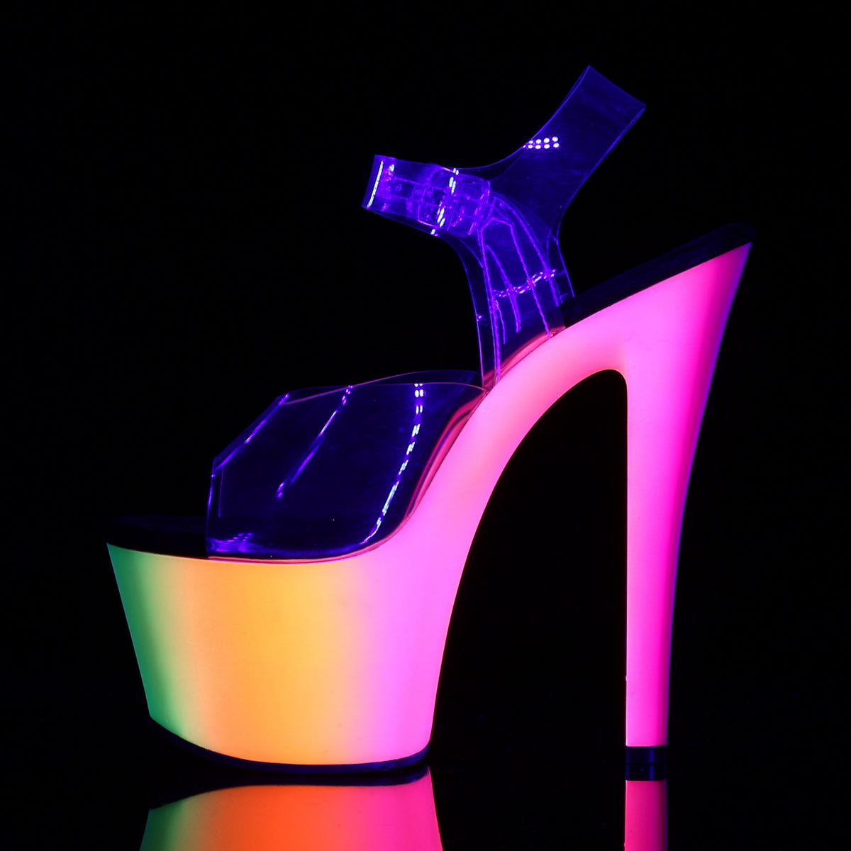 RAINBOW-308UV 7" Heel, 2 3/4" PF Ankle Strap Sandal
