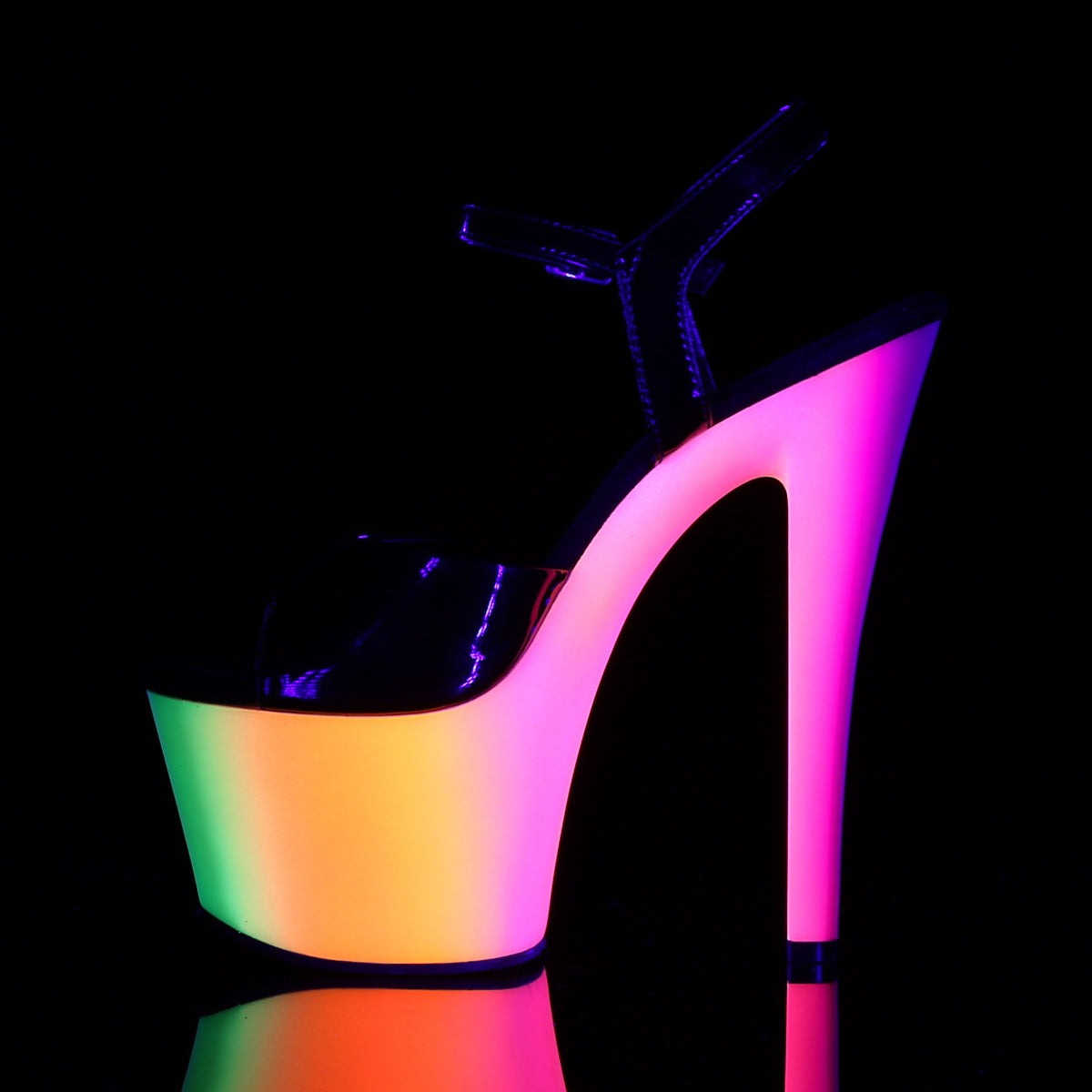 RAINBOW-309UV 7" Heel, 2 3/4" PF Ankle Strap Sandal