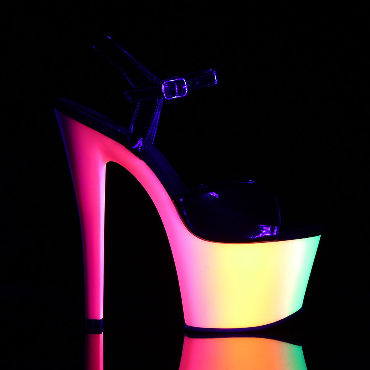 RAINBOW-309UV 7" Heel, 2 3/4" PF Ankle Strap Sandal