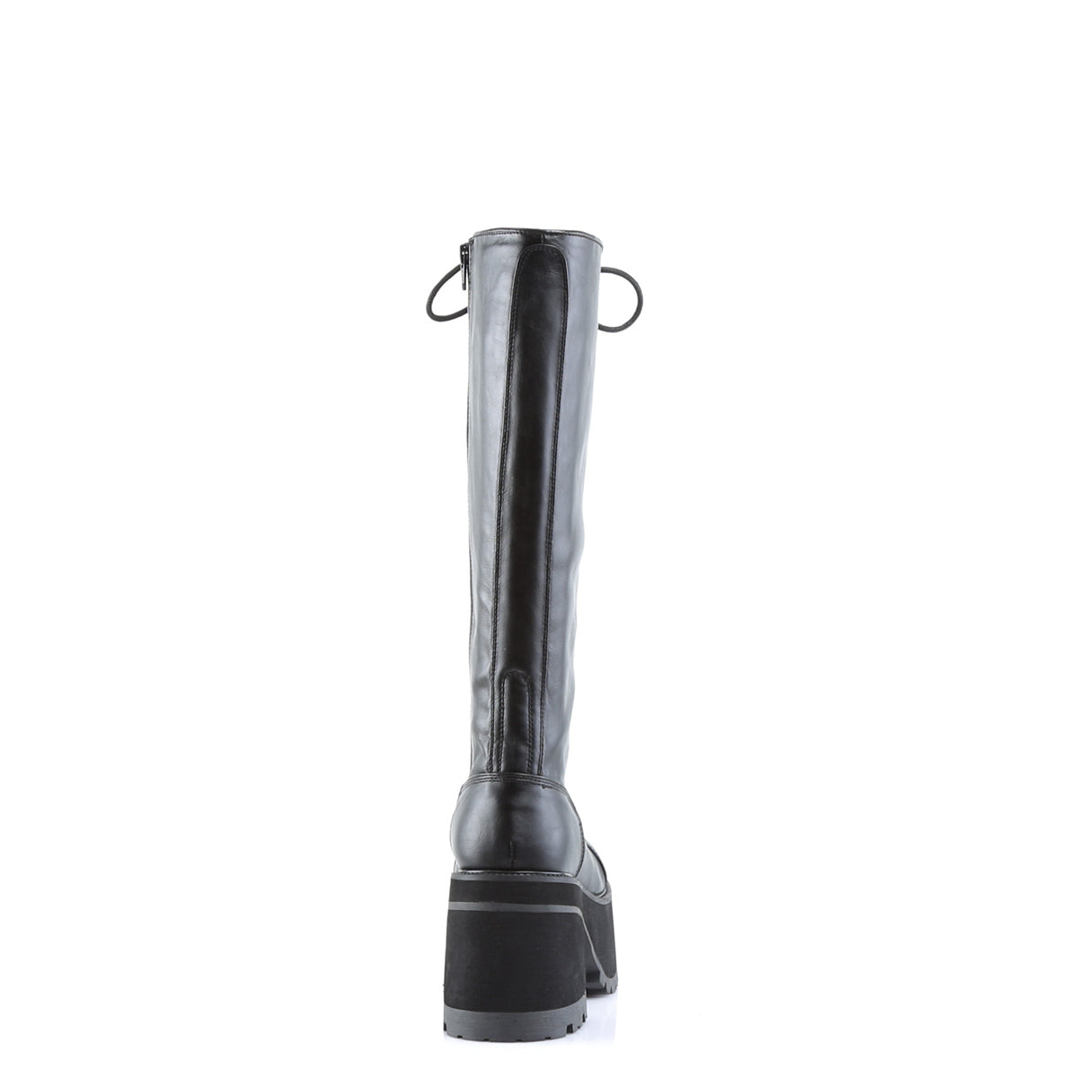 RANGER-302 3 3/4" Block Heel Goth Punk PF Knee BT W/ Side Zipper