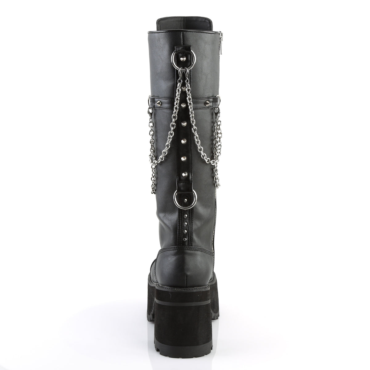 RANGER-303 3 3/4" Heel, 2 1/4" PF Knee High Boot, Metal Side Zip