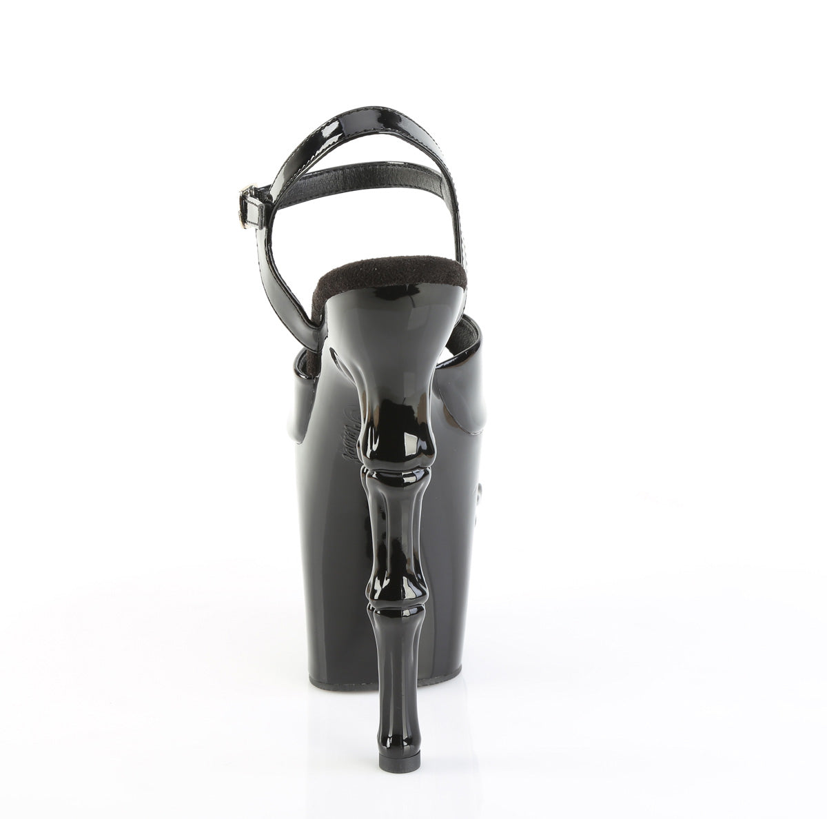 RAPTURE-809 8" Finger Bone Heel, 4" Skull PF Ankle Strap Sandal