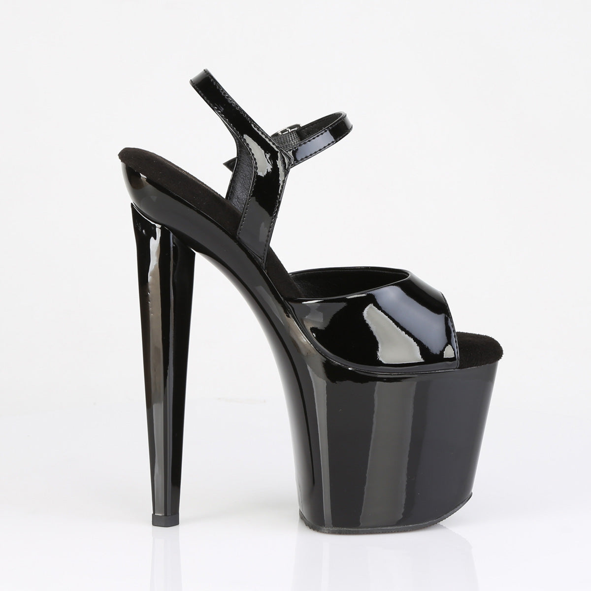 RAZZLE-809 8" Heel, 3 1/2" PF Ankle Strap Sandal