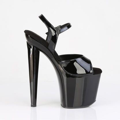 RAZZLE-809 8" Heel, 3 1/2" PF Ankle Strap Sandal