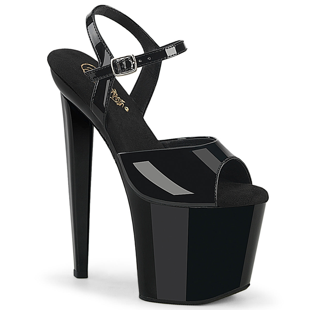 RAZZLE-809 8" Heel, 3 1/2" PF Ankle Strap Sandal