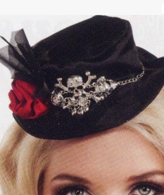 Rubies Black Mini Gothic Top Hat