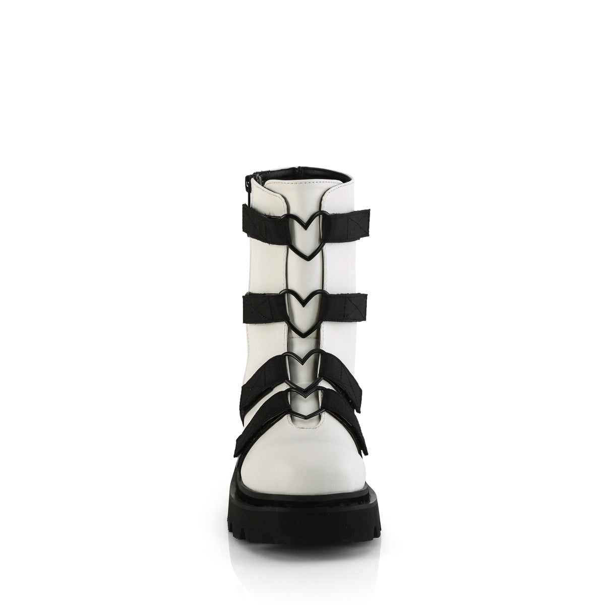 RENEGADE-50 **2 1/2" Tiered PF Strappy Ankle Boot, Outer Side Zip